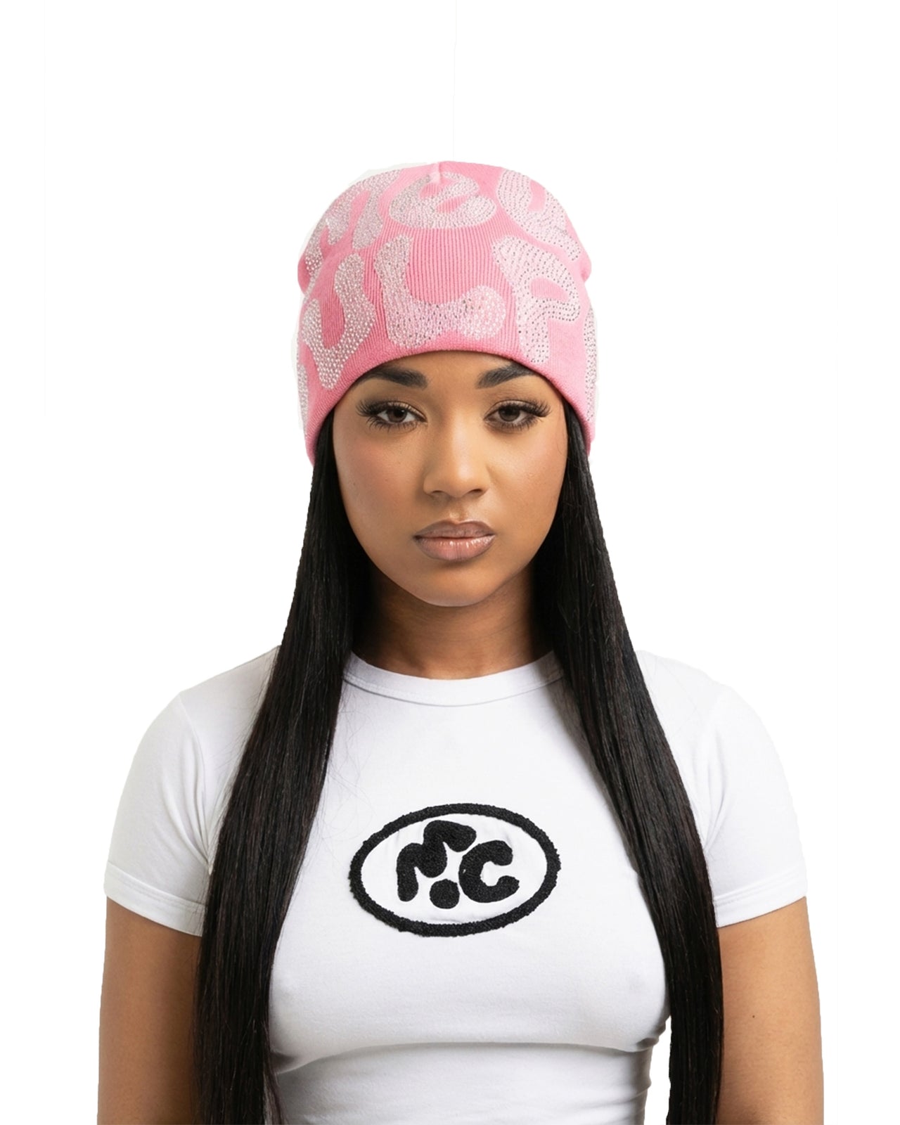 Fun day beanie pink frost